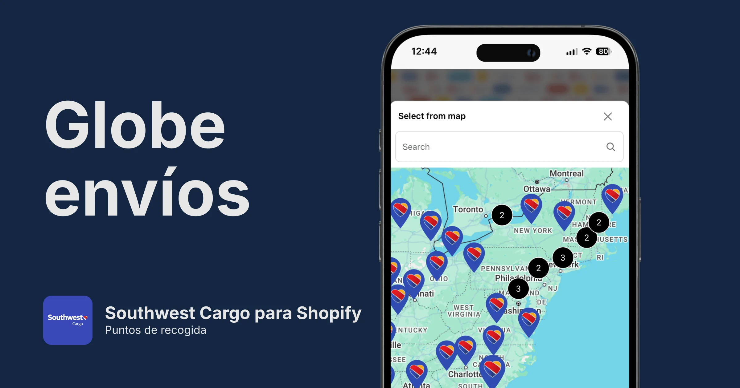 Puntos de recogida de Swacargo para Shopify
