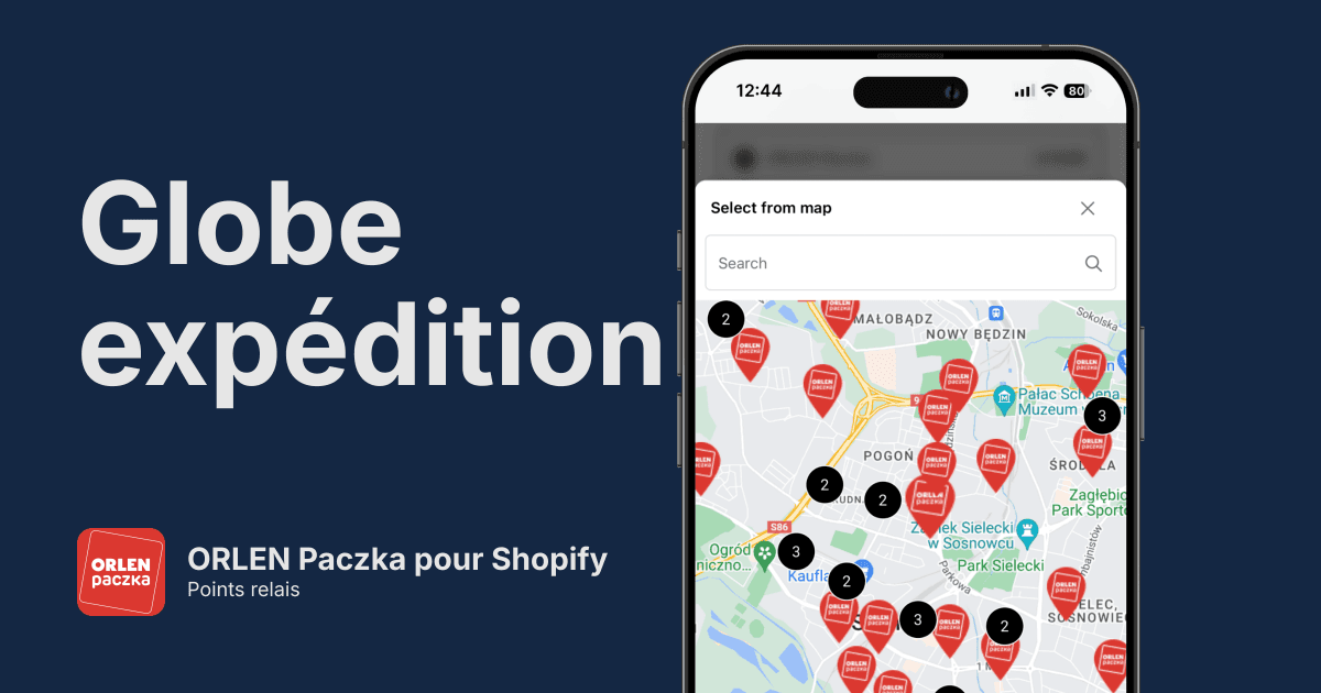 Points relais Orlen pour Shopify