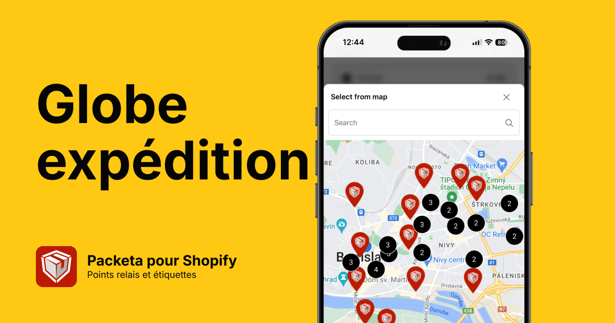 Intégration Packeta complète pour Shopify