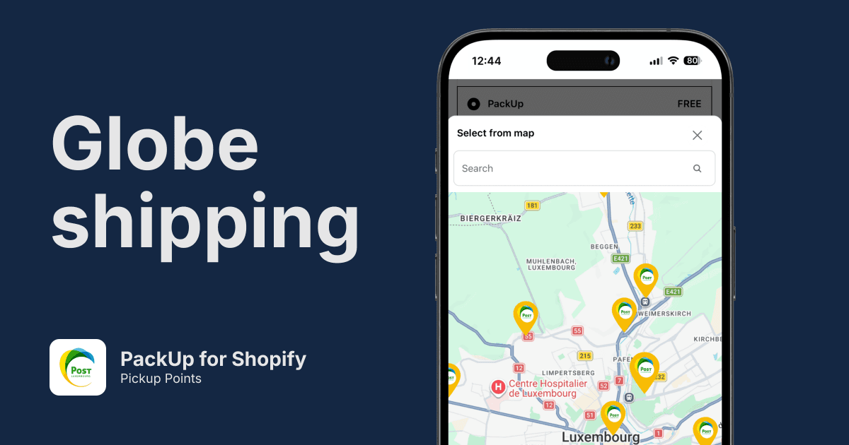 PackUp Pickup Points for Shopify