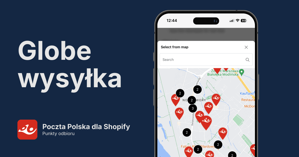 Punkty odbioru Poczta Polska w Shopify