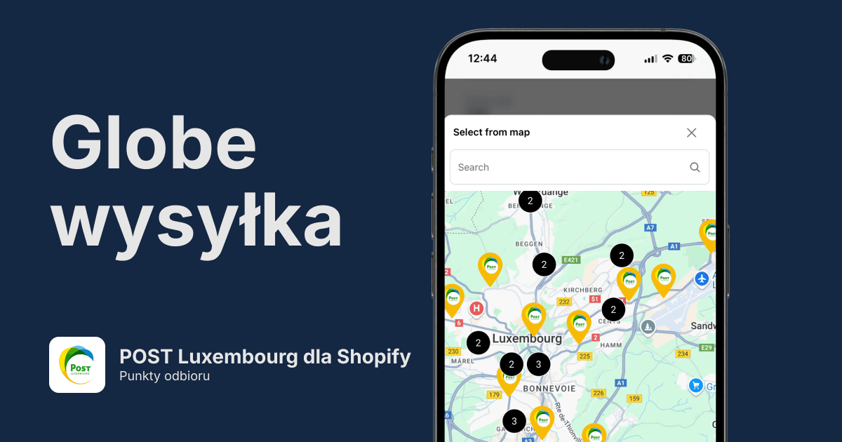 Punkty odbioru POST Luxembourg w Shopify