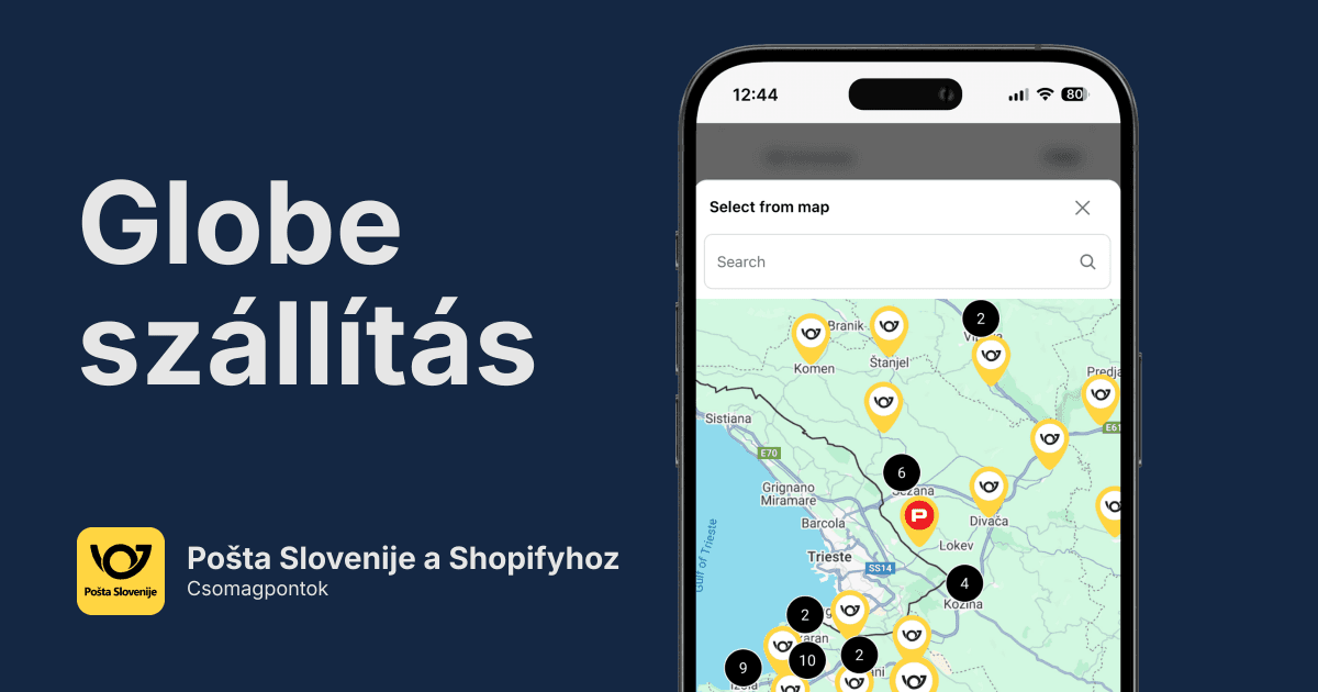 Pošta Slovenije Pickup Points for Shopify