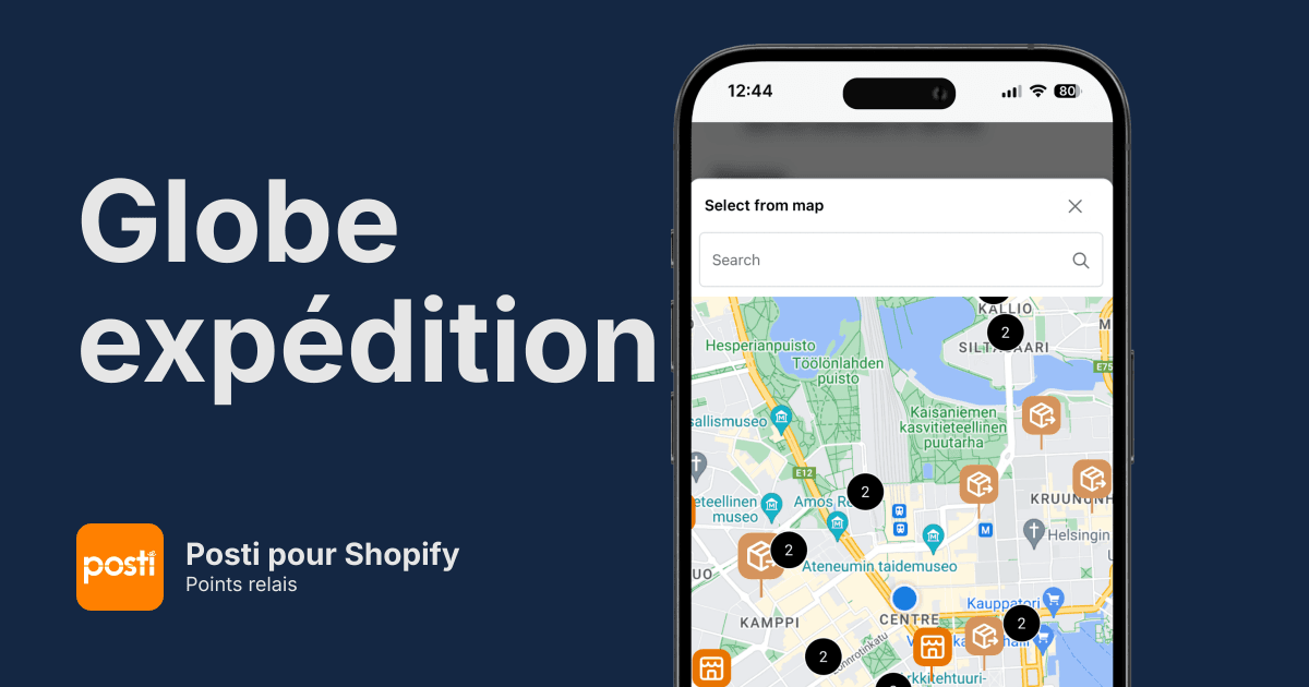 Points relais Posti pour Shopify