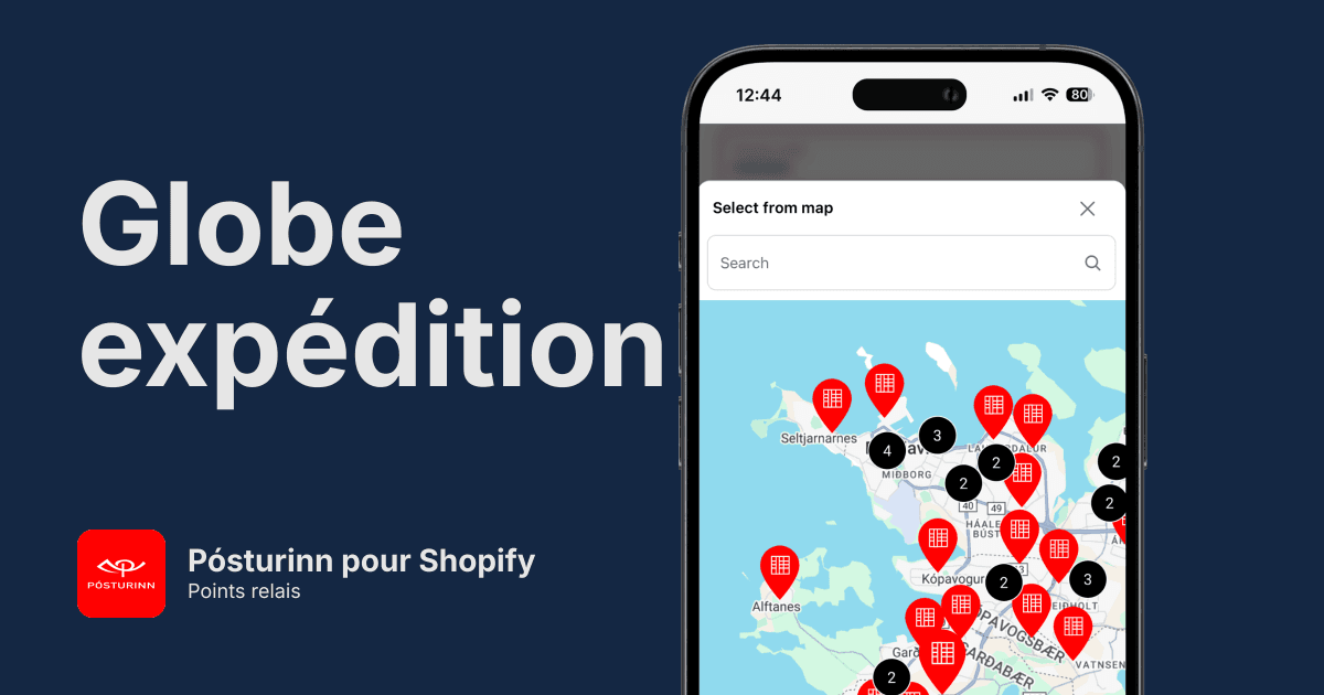 Points relais Pósturinn pour Shopify