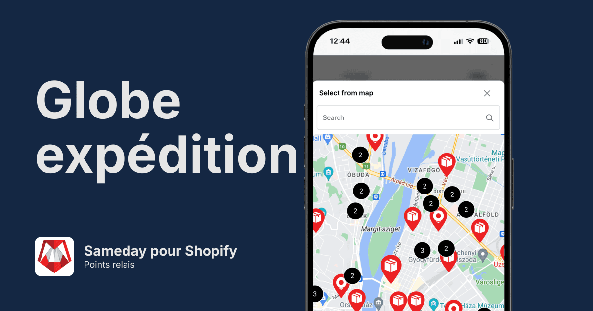Points relais Sameday pour Shopify
