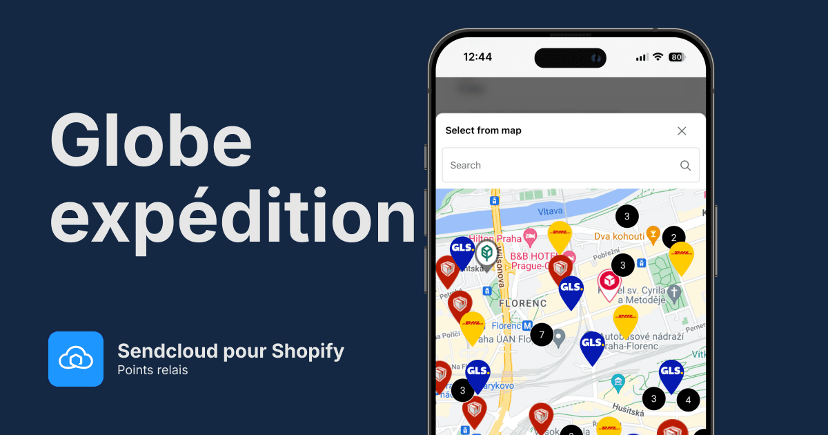 Points relais Sendcloud pour Shopify