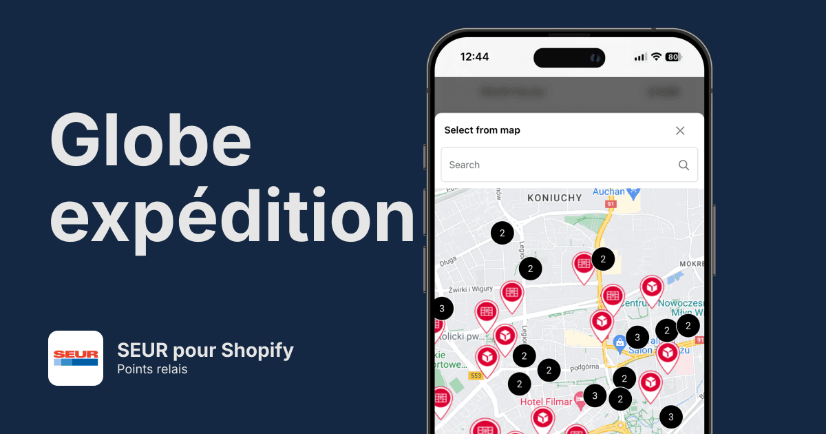 Points relais SEUR pour Shopify