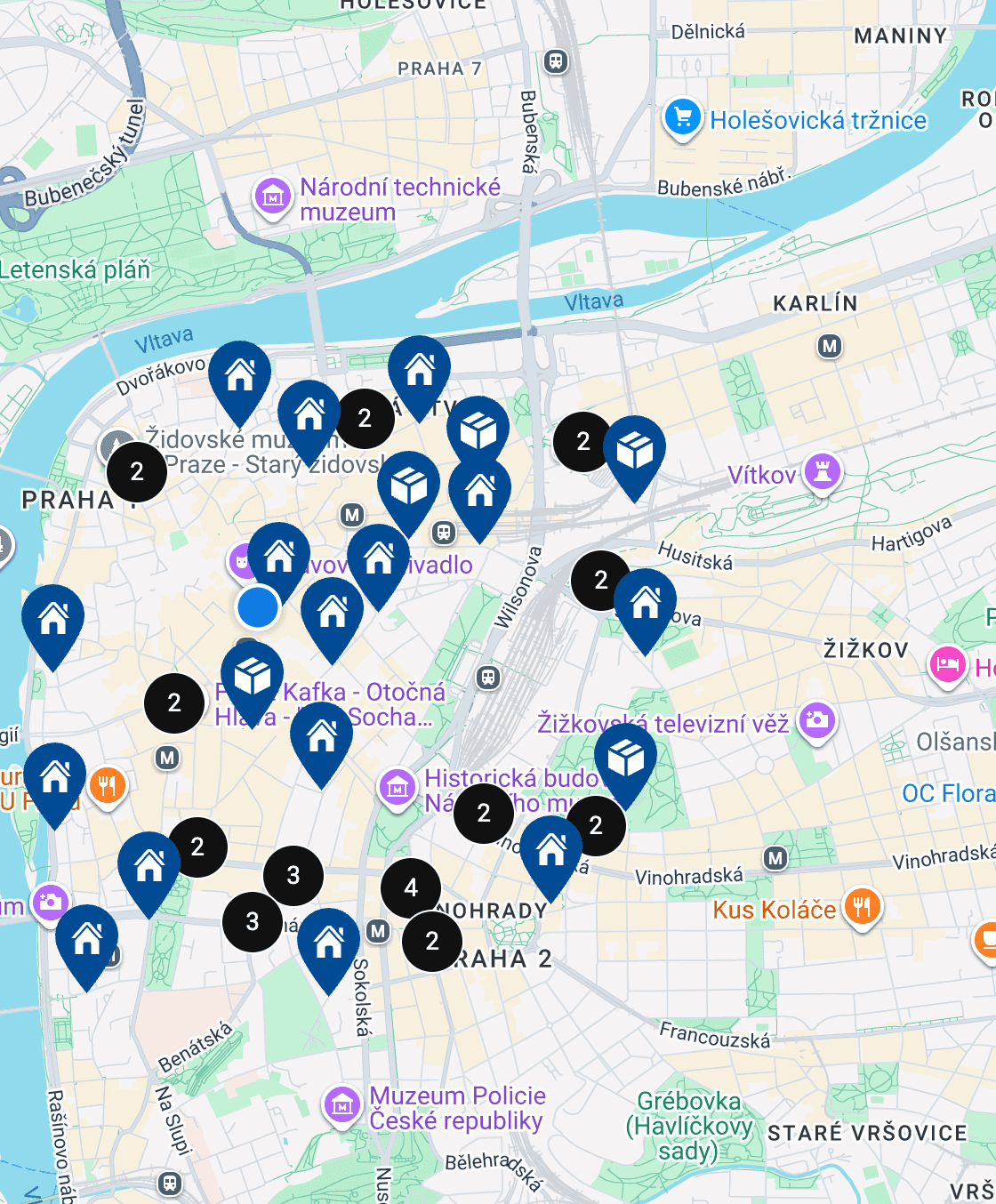 Fabini: zbliżenie wyboru punktu odbioru – Kasa Plus