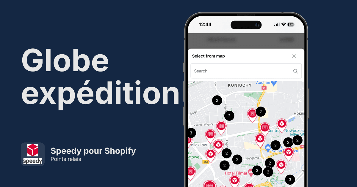 Points relais Speedy pour Shopify