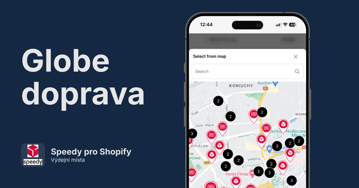 Speedy výdejní místa pro Shopify