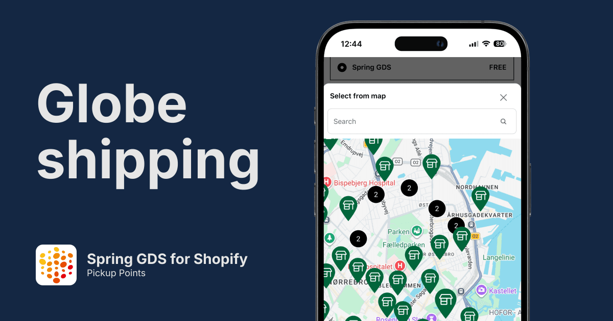 Spring GDS Pickup Points for Shopify