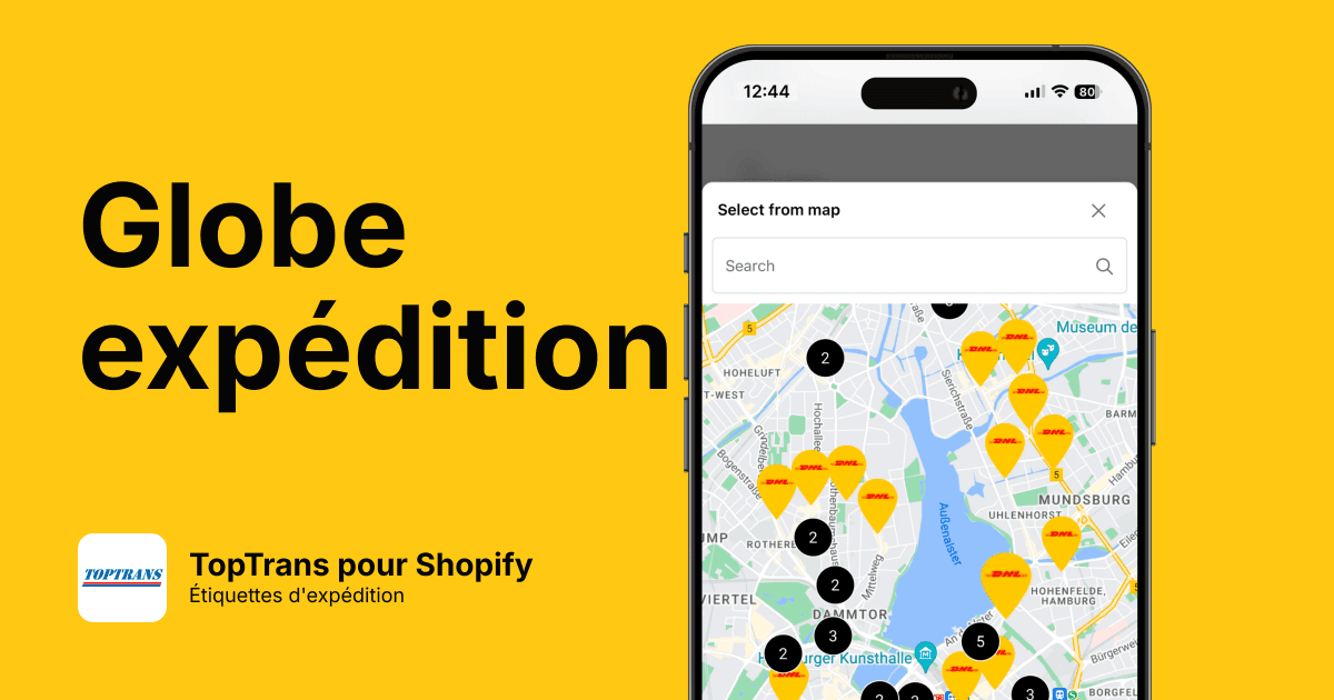 Intégration TopTrans complète pour Shopify