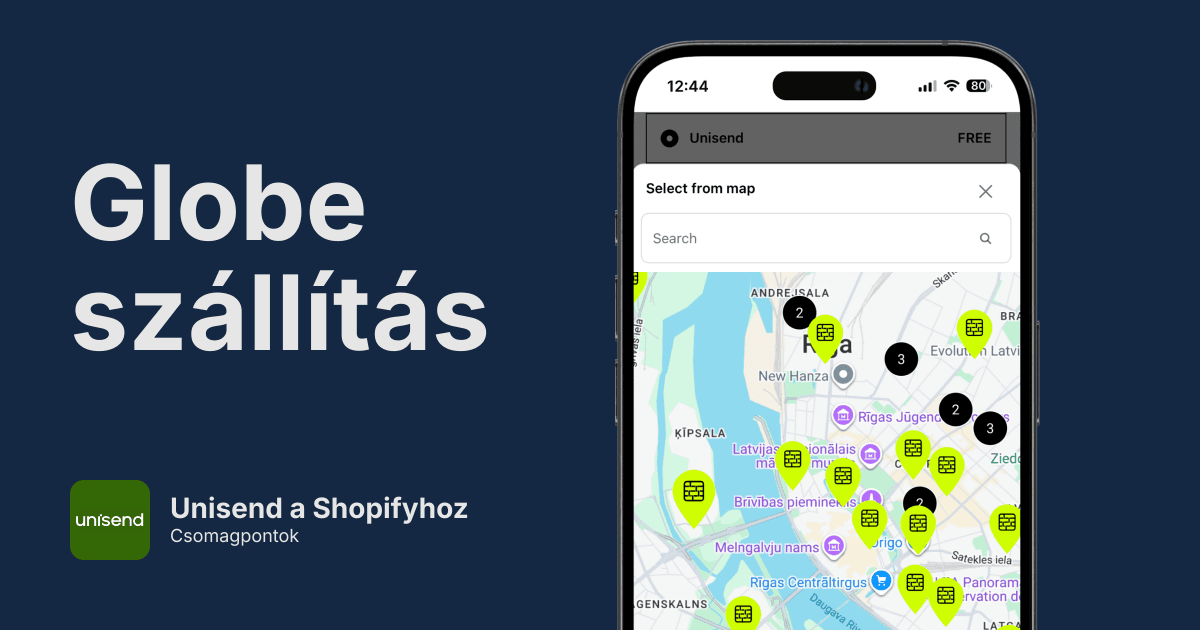 Unisend Pickup Points for Shopify