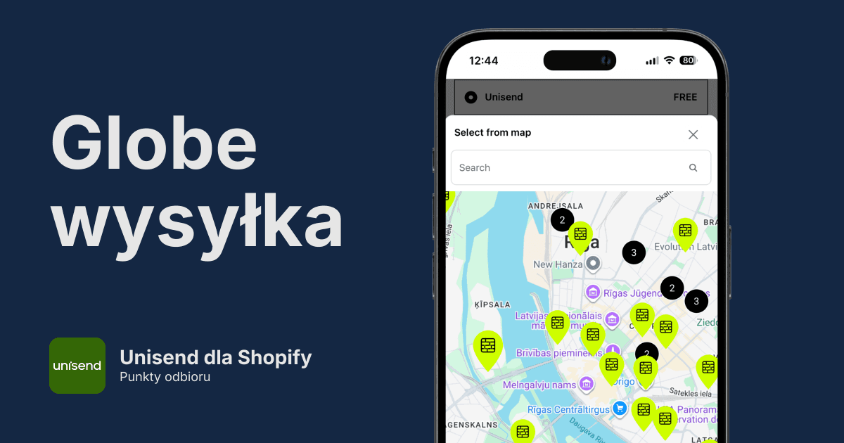 Punkty odbioru Unisend w Shopify