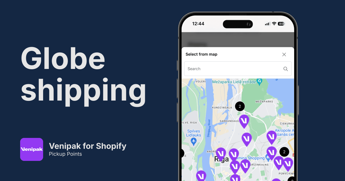 Venipak Pickup Points for Shopify