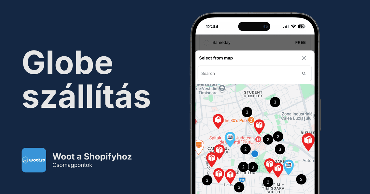 Woot Pickup Points for Shopify