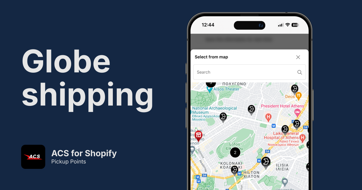 ACS Pickup Points for Shopify