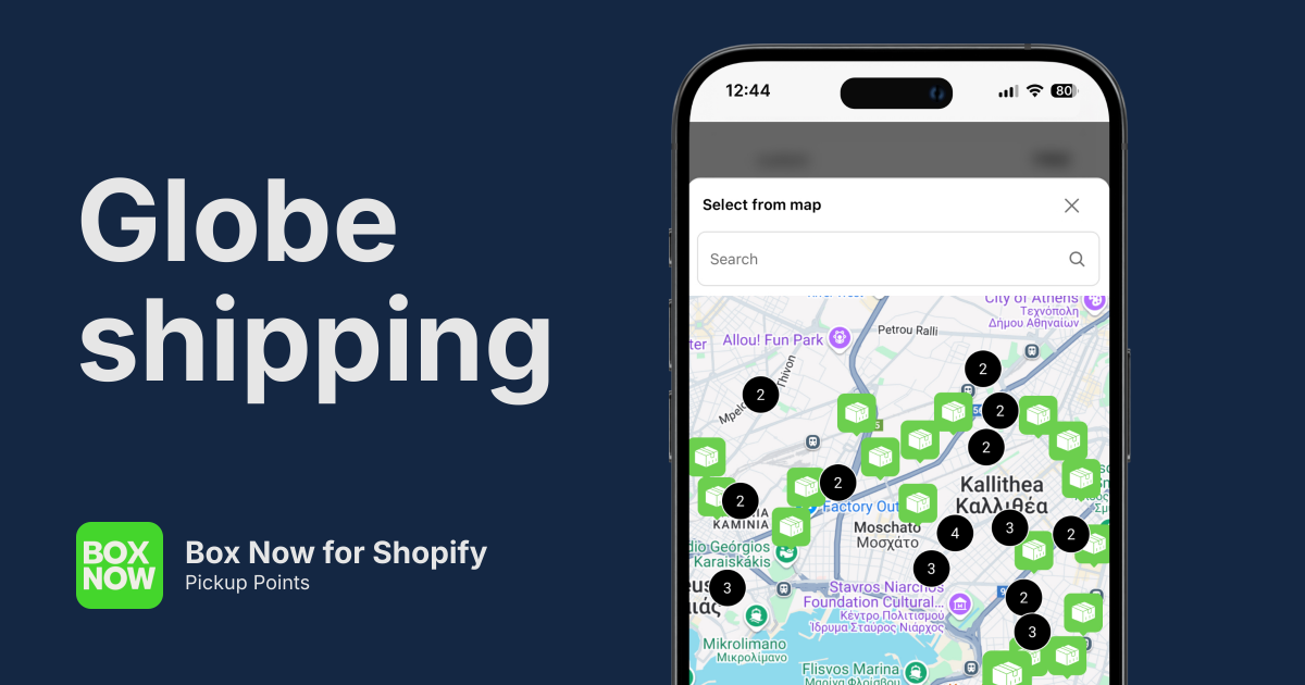 Box Now Pickup Points for Shopify