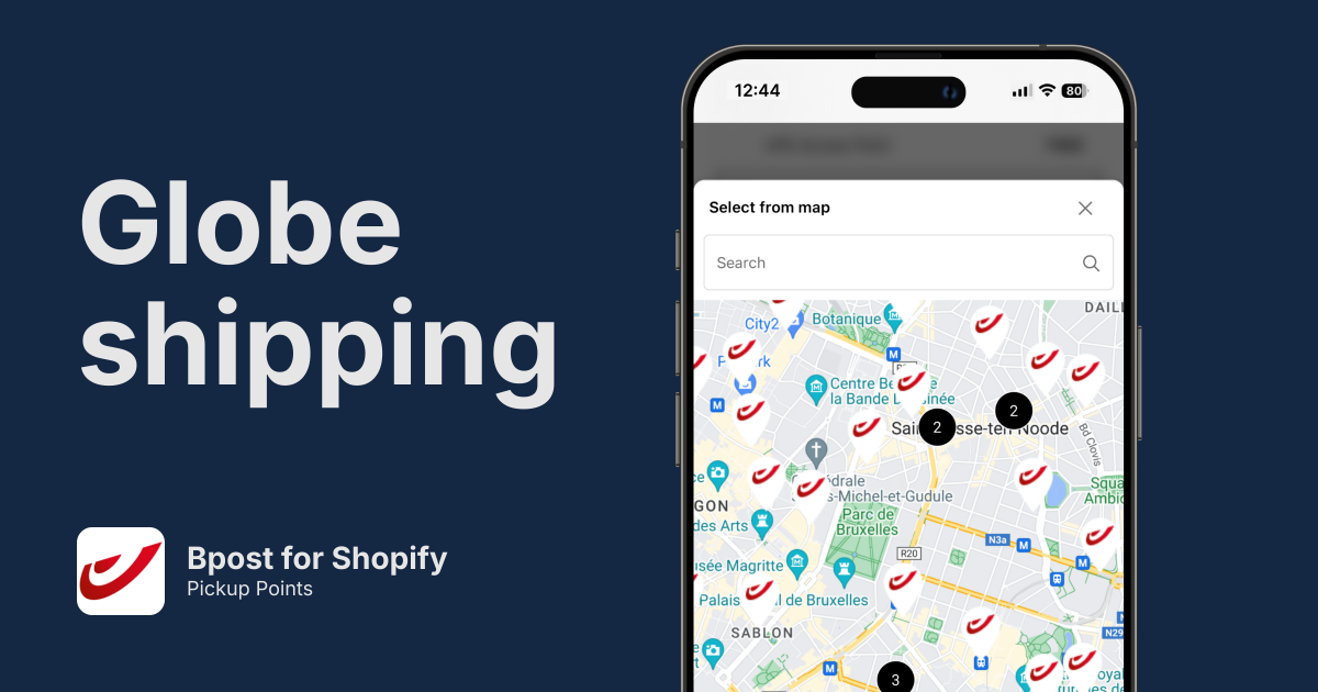 bpost Pickup Points for Shopify