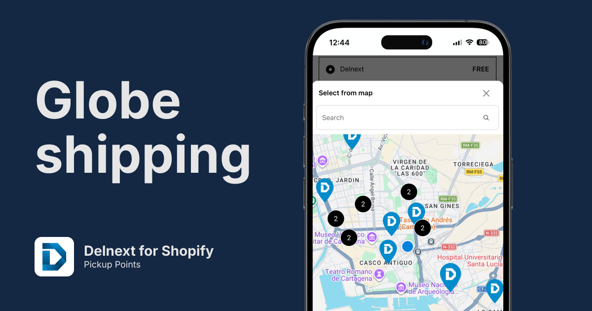 Delnext Pickup Points for Shopify