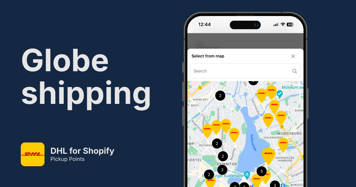 DHL Pickup Points for Shopify