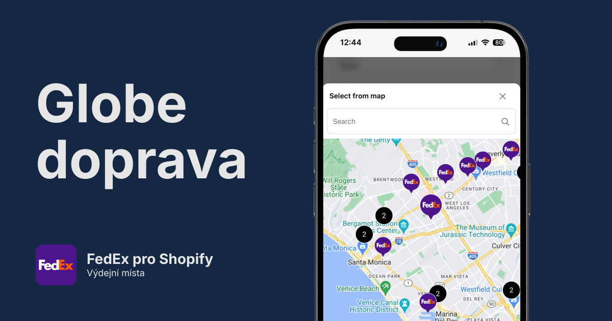 FedEx výdejní místa pro Shopify