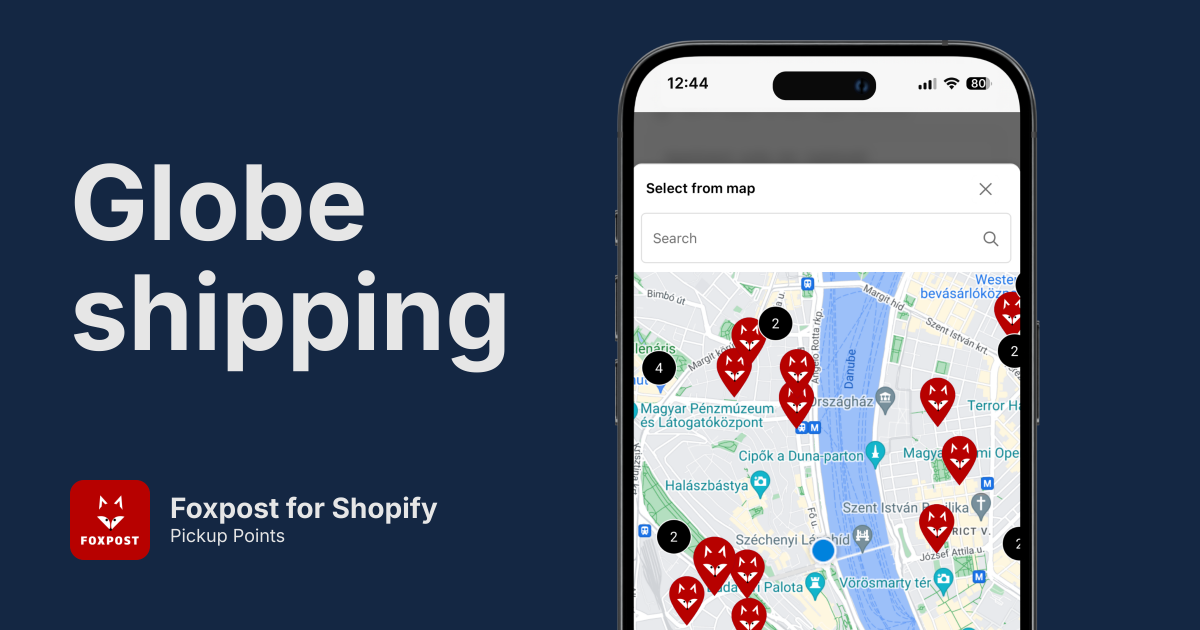 Foxpost Pickup Points for Shopify