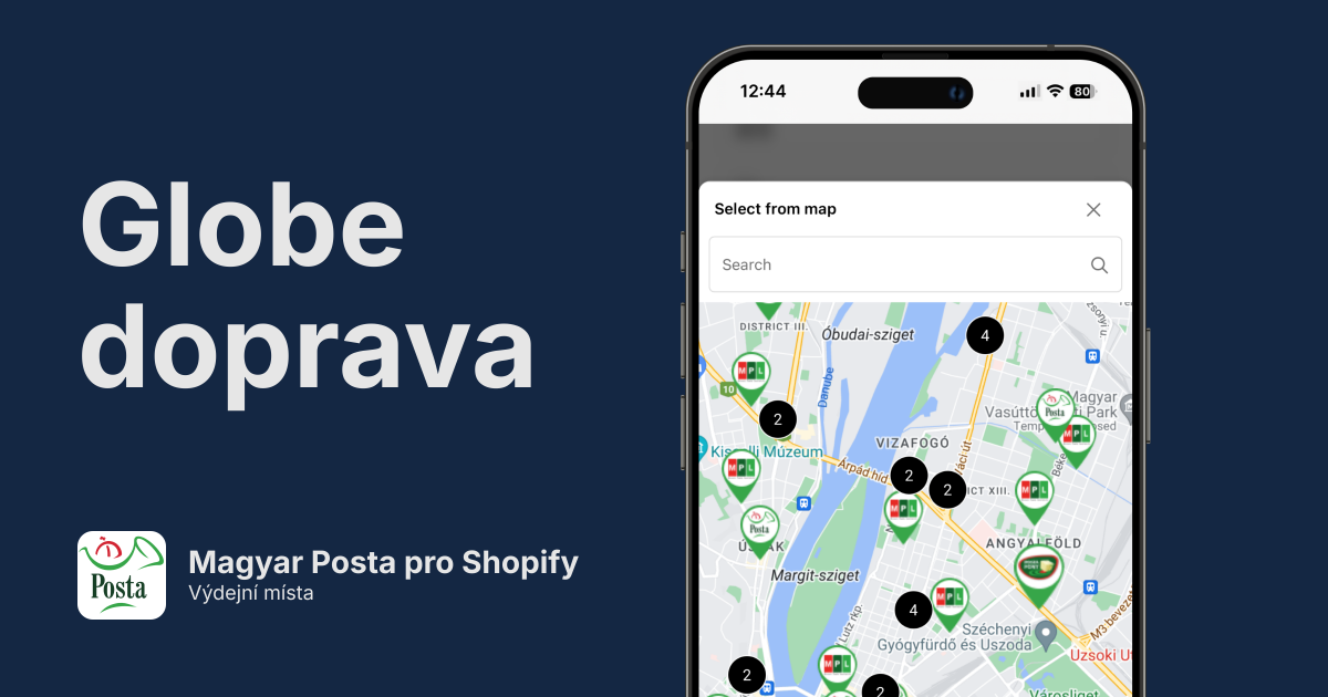 Maďarská Pošta výdejní místa pro Shopify
