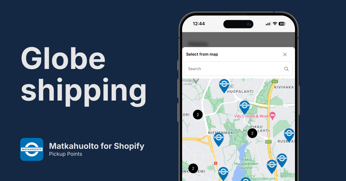 Matkahuolto Pickup Points for Shopify