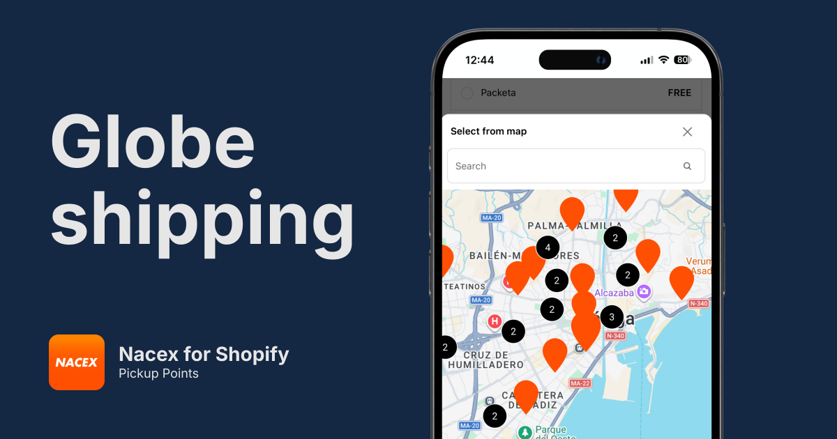 Nacex Pickup Points for Shopify