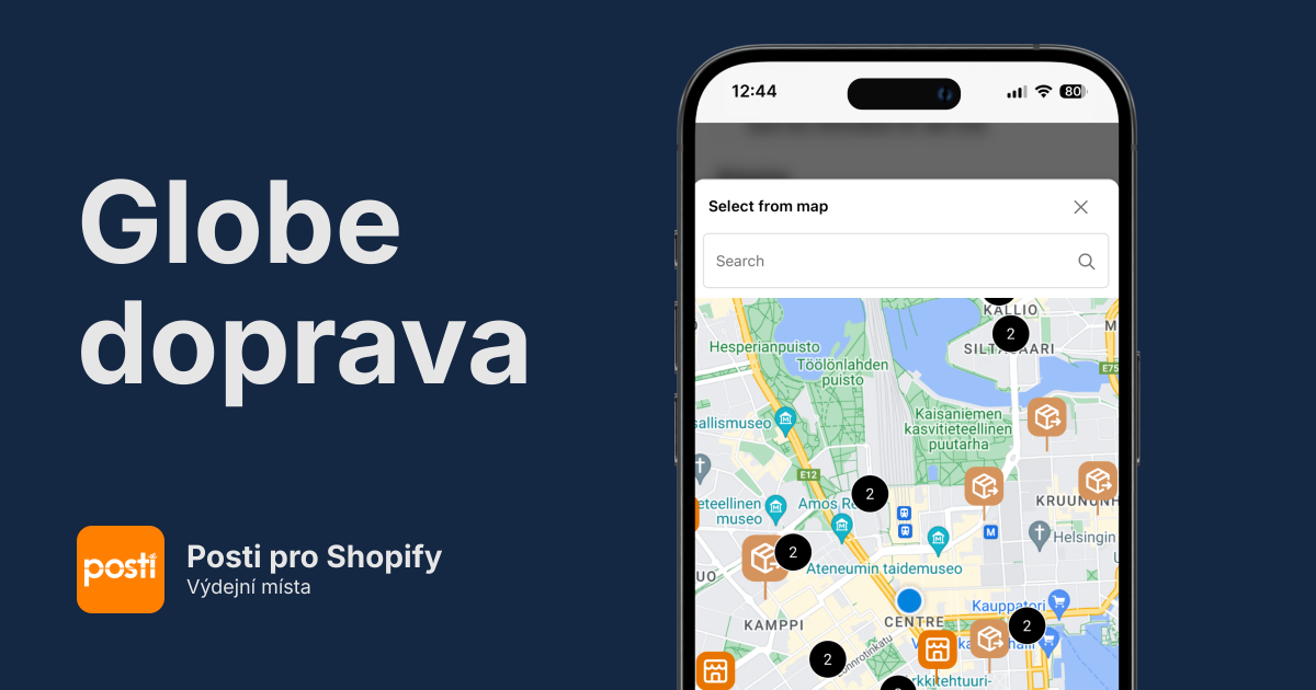 Posti výdejní místa pro Shopify