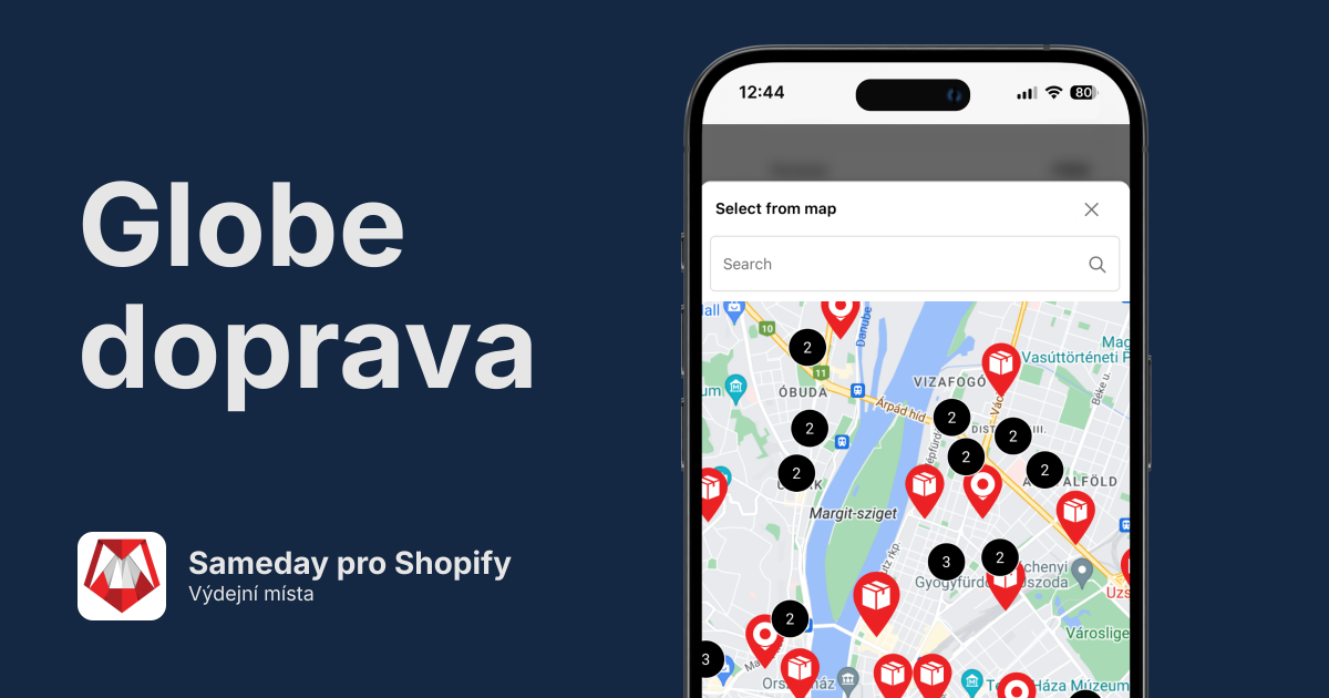 Sameday výdejní místa pro Shopify
