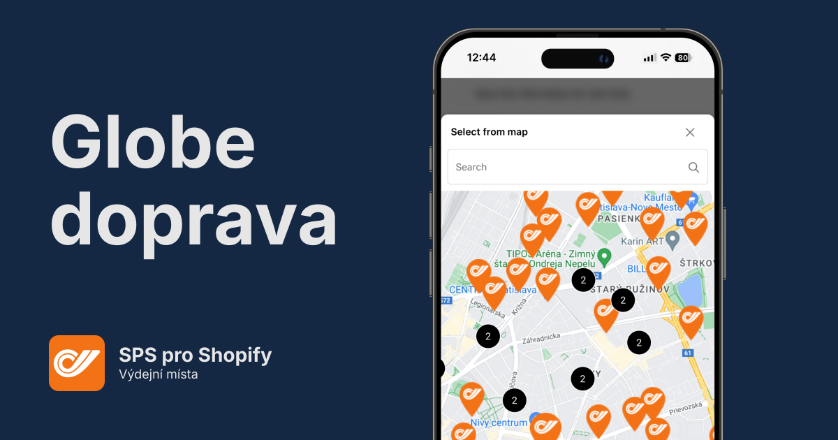SPS výdejní místa pro Shopify