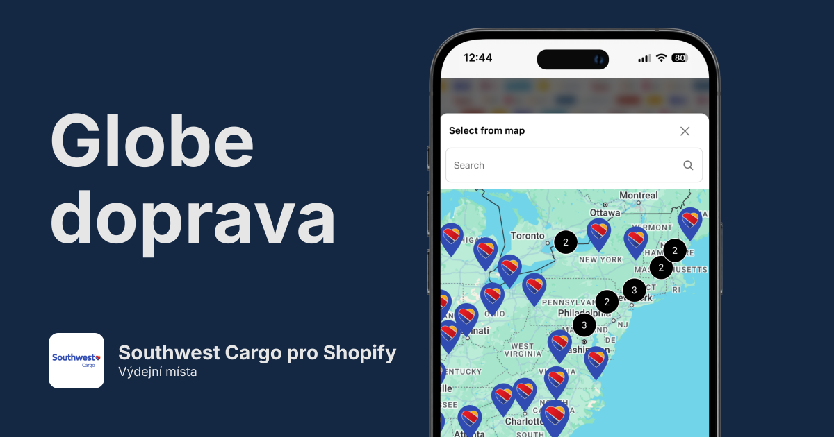 Swacargo výdejní místa pro Shopify