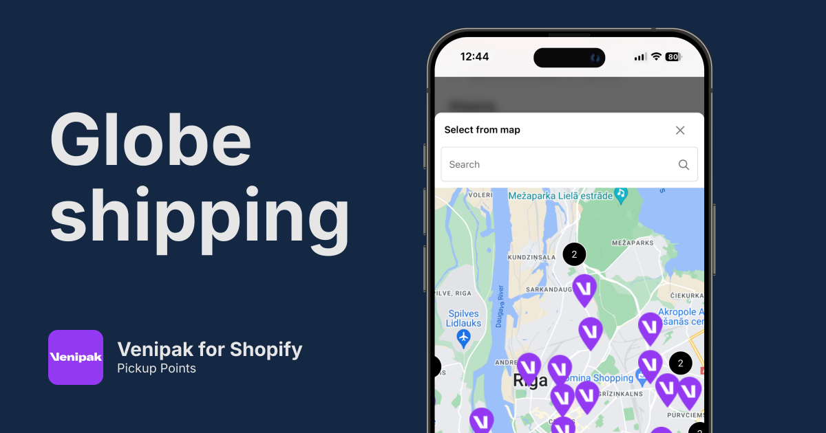 Venipak Pickup Points for Shopify